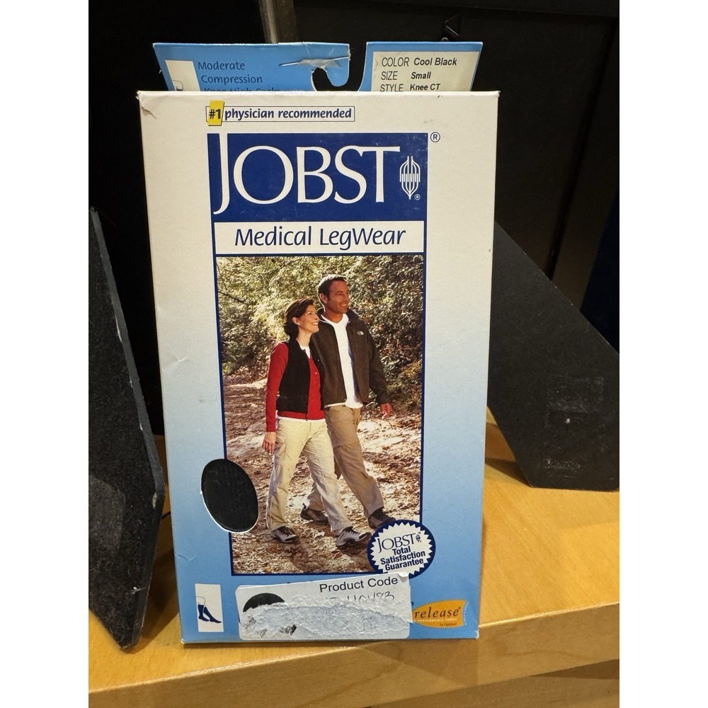 JOBST ActiveWear Knee High Compression Socks  15-20mmhg (Cool White) Size Small‎